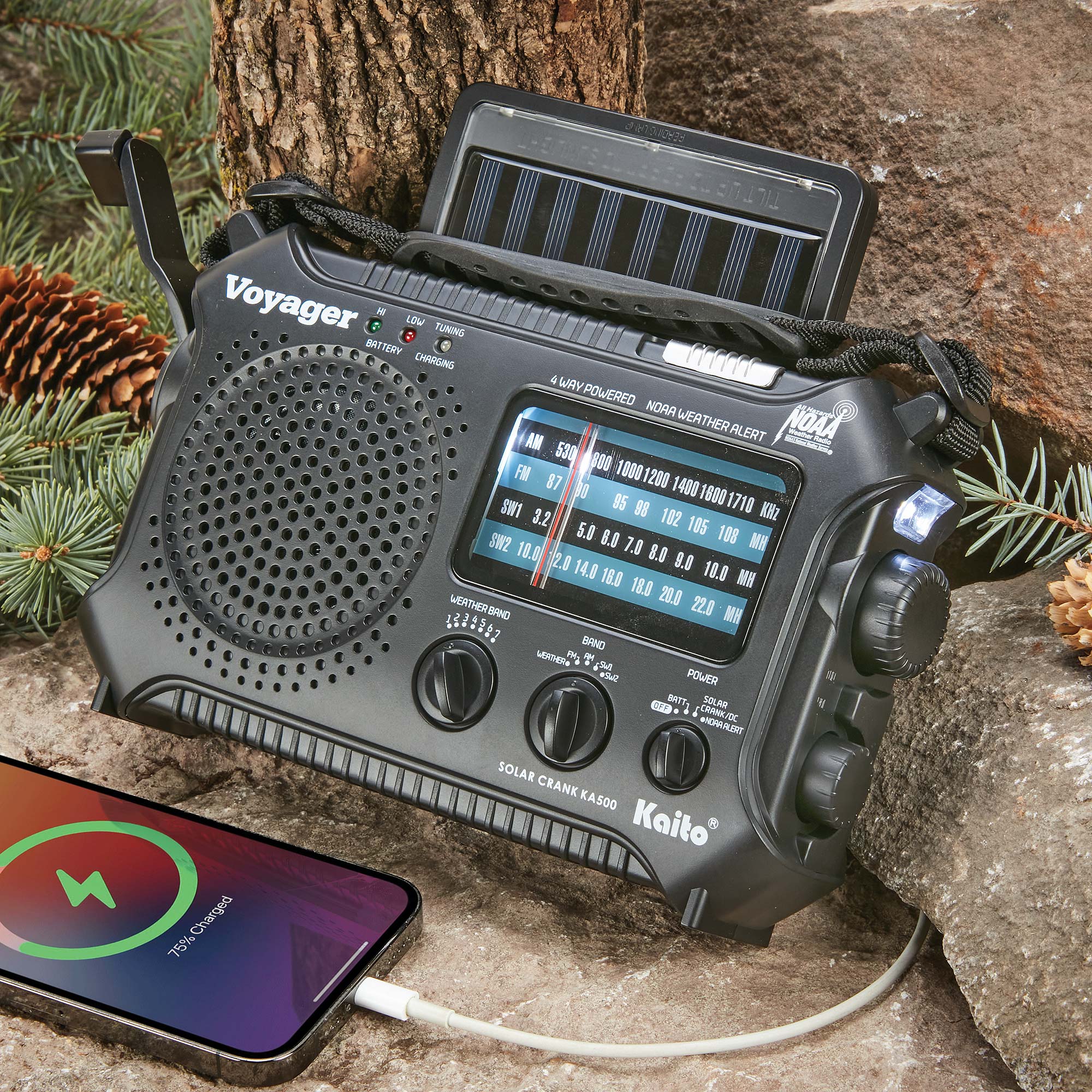 Voyager Emergency Radio - Black