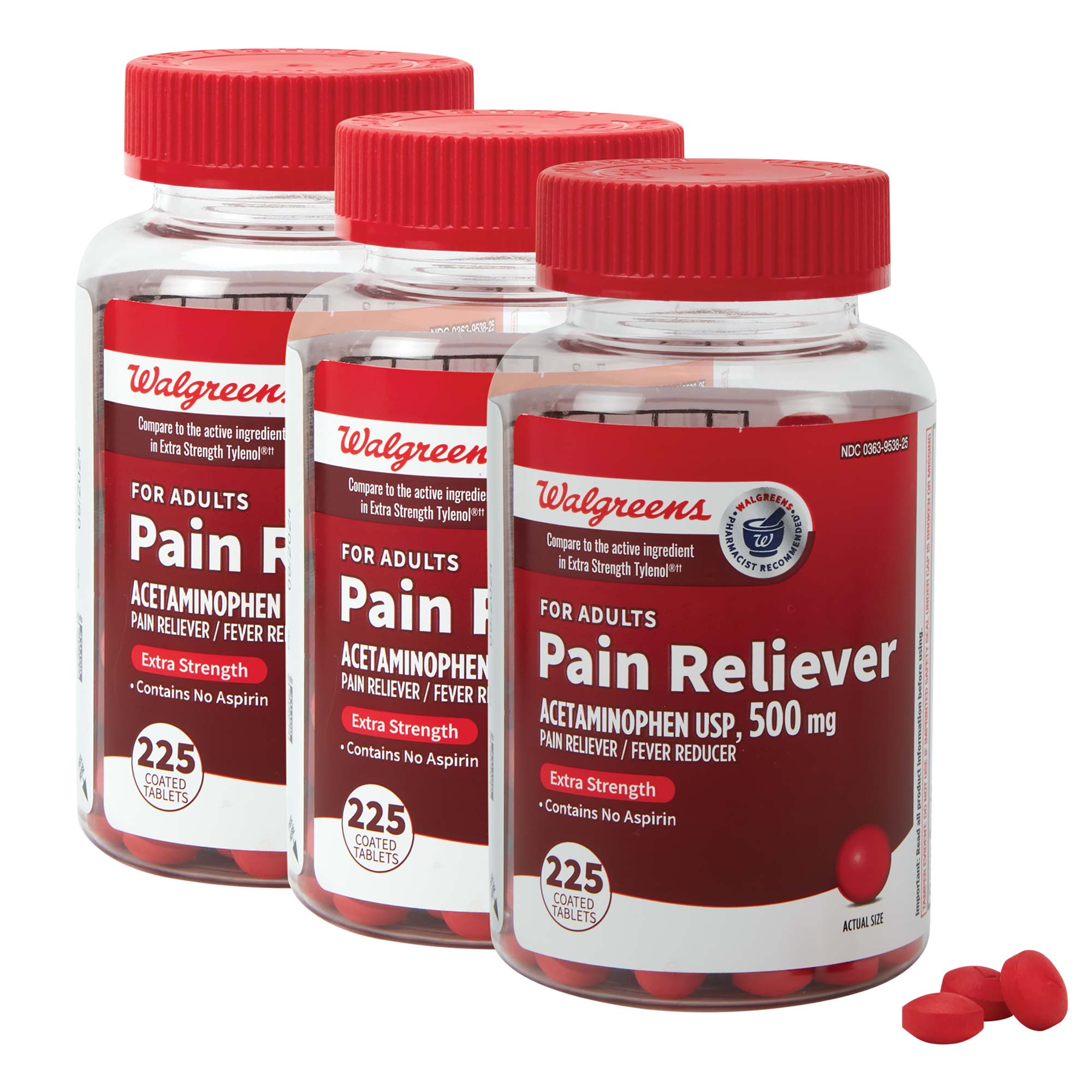 Walgreens Pain Reliever - 3 Pack