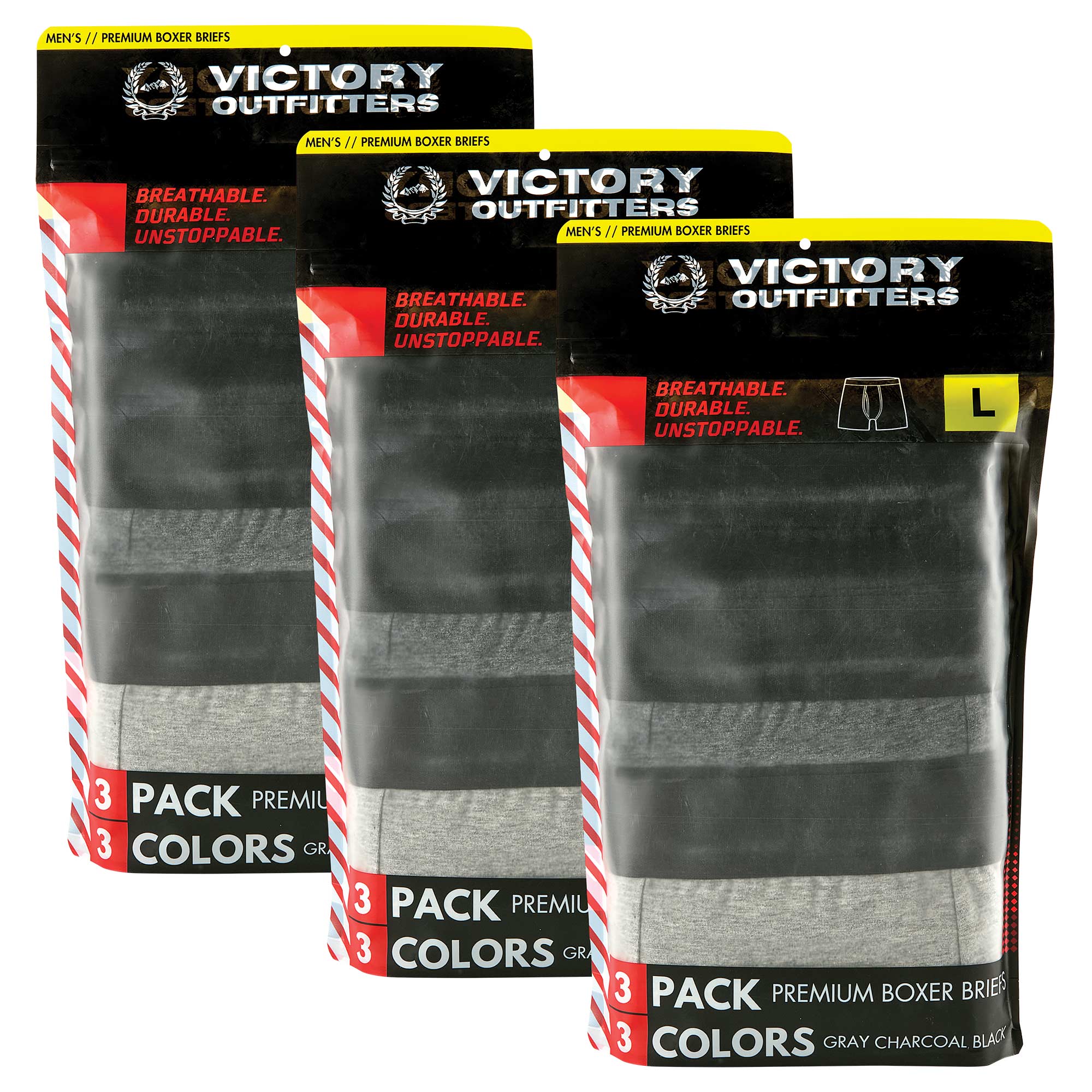 Victory Boxer Briefs - 9 Pack