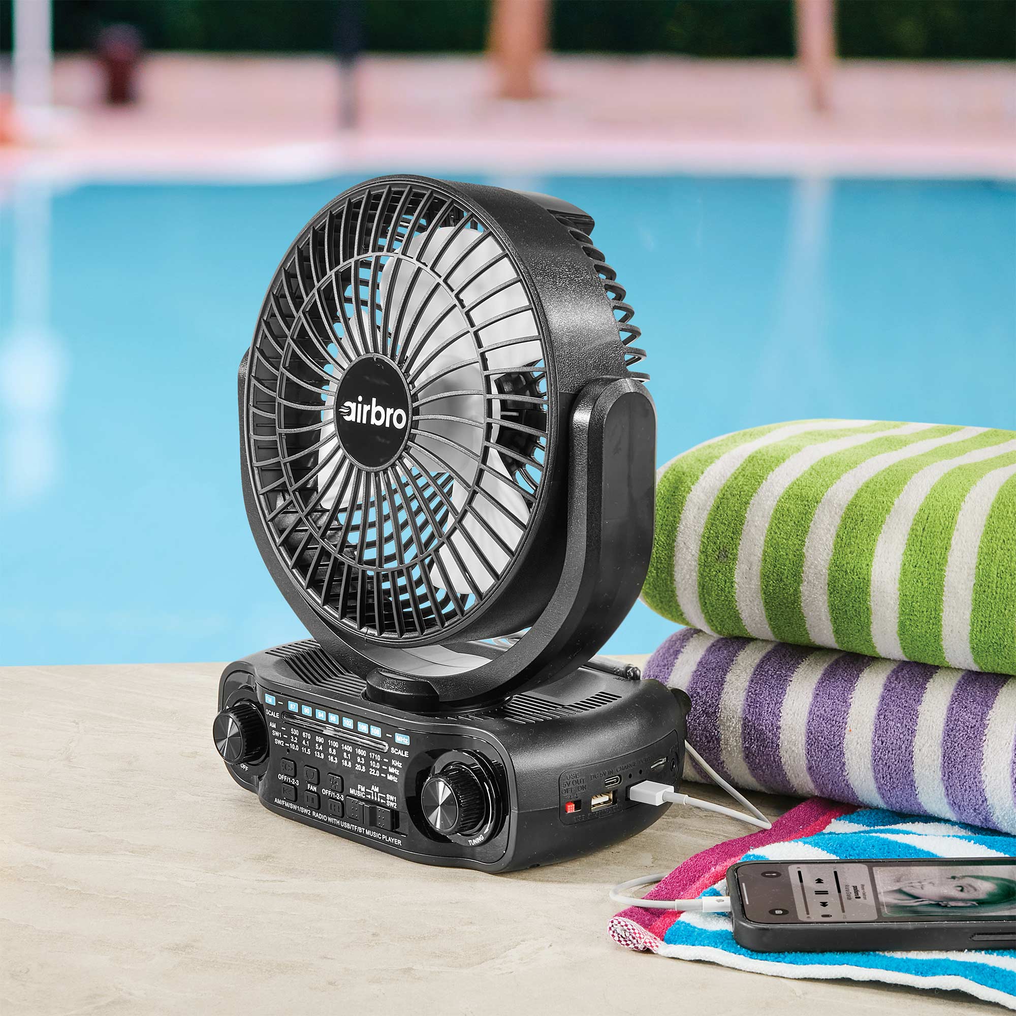 Portable Solar Fan/Radio