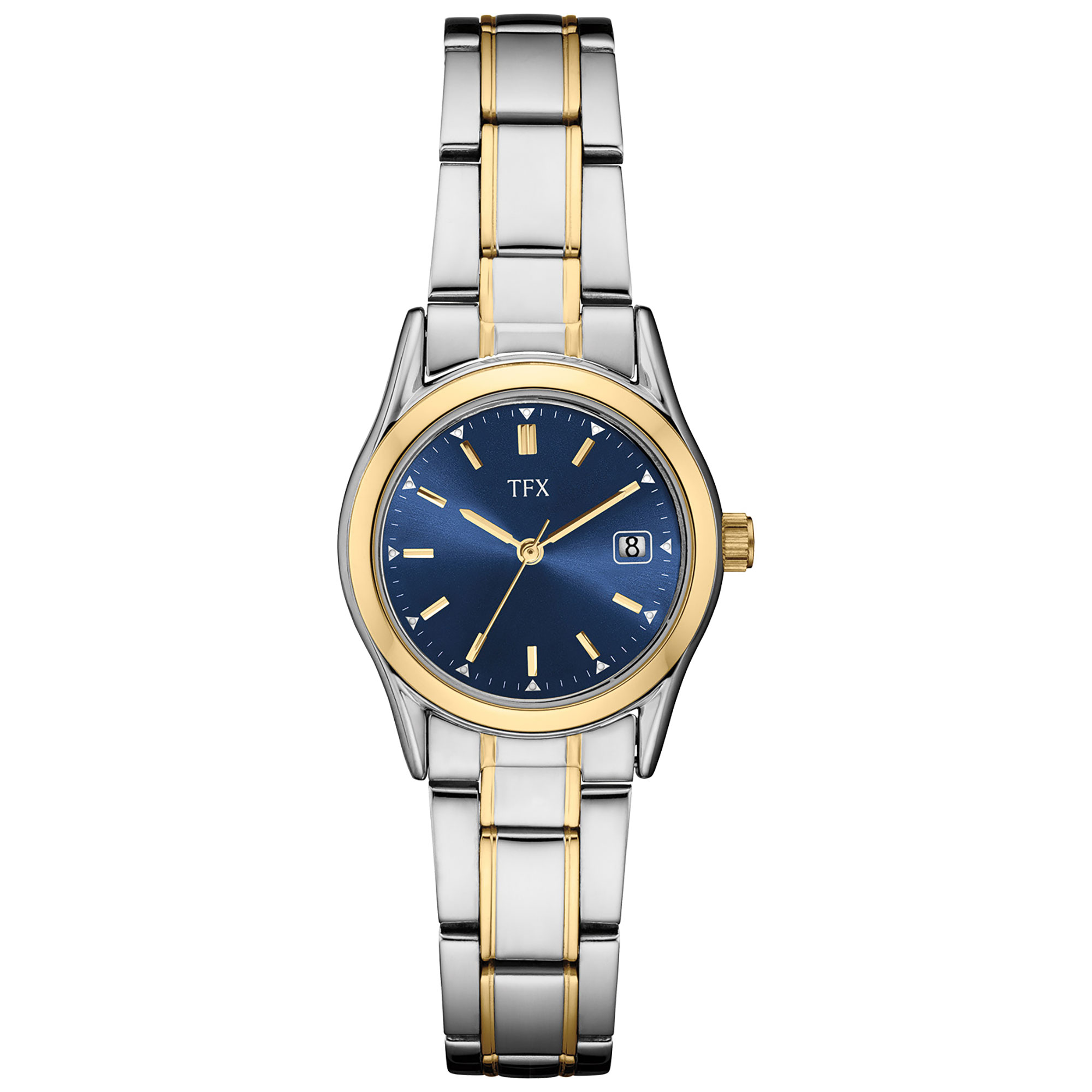 TFX Women's Two-Tone Blue Dial Watch