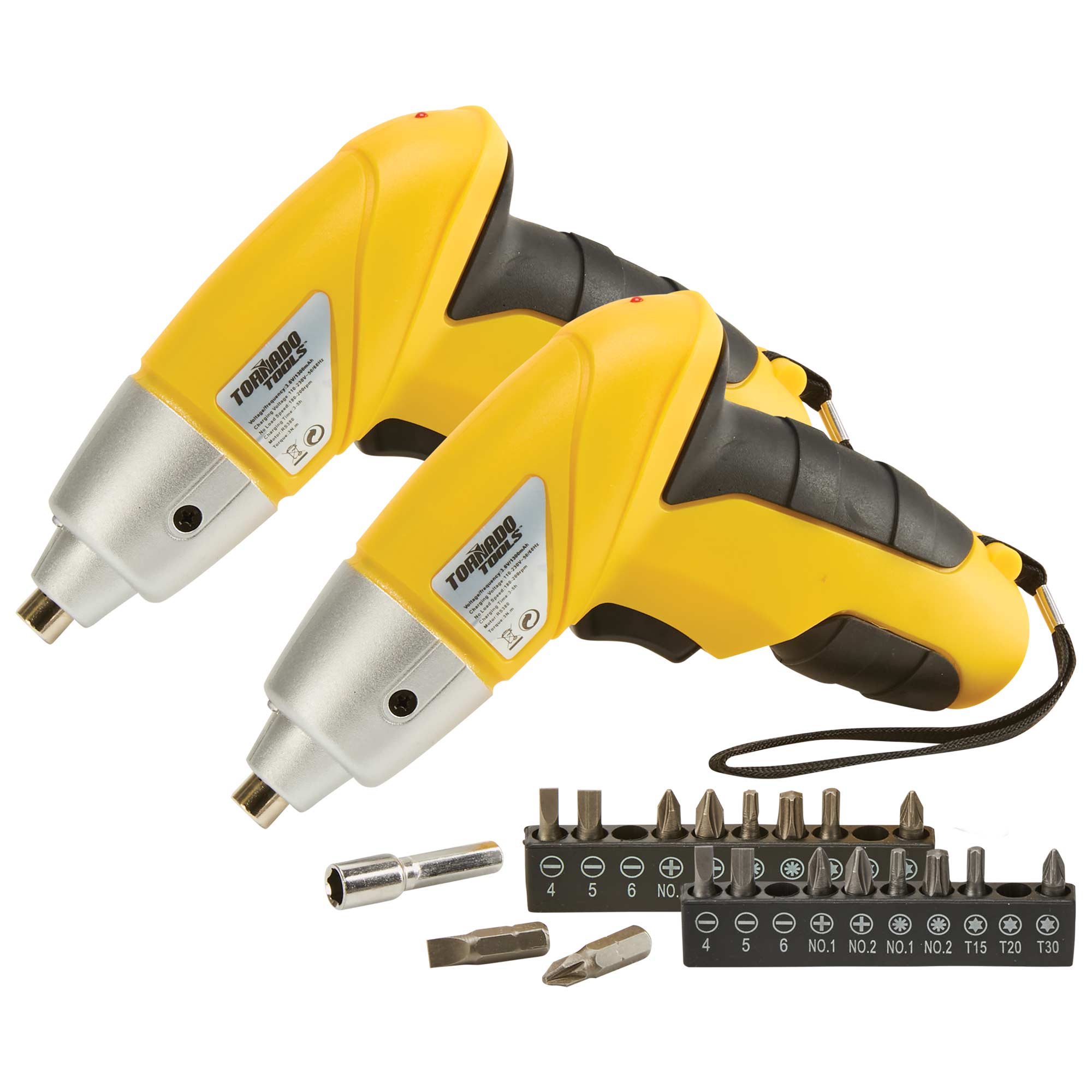 Tornado Tools Cordless Screwdriver Set - 2 Pack