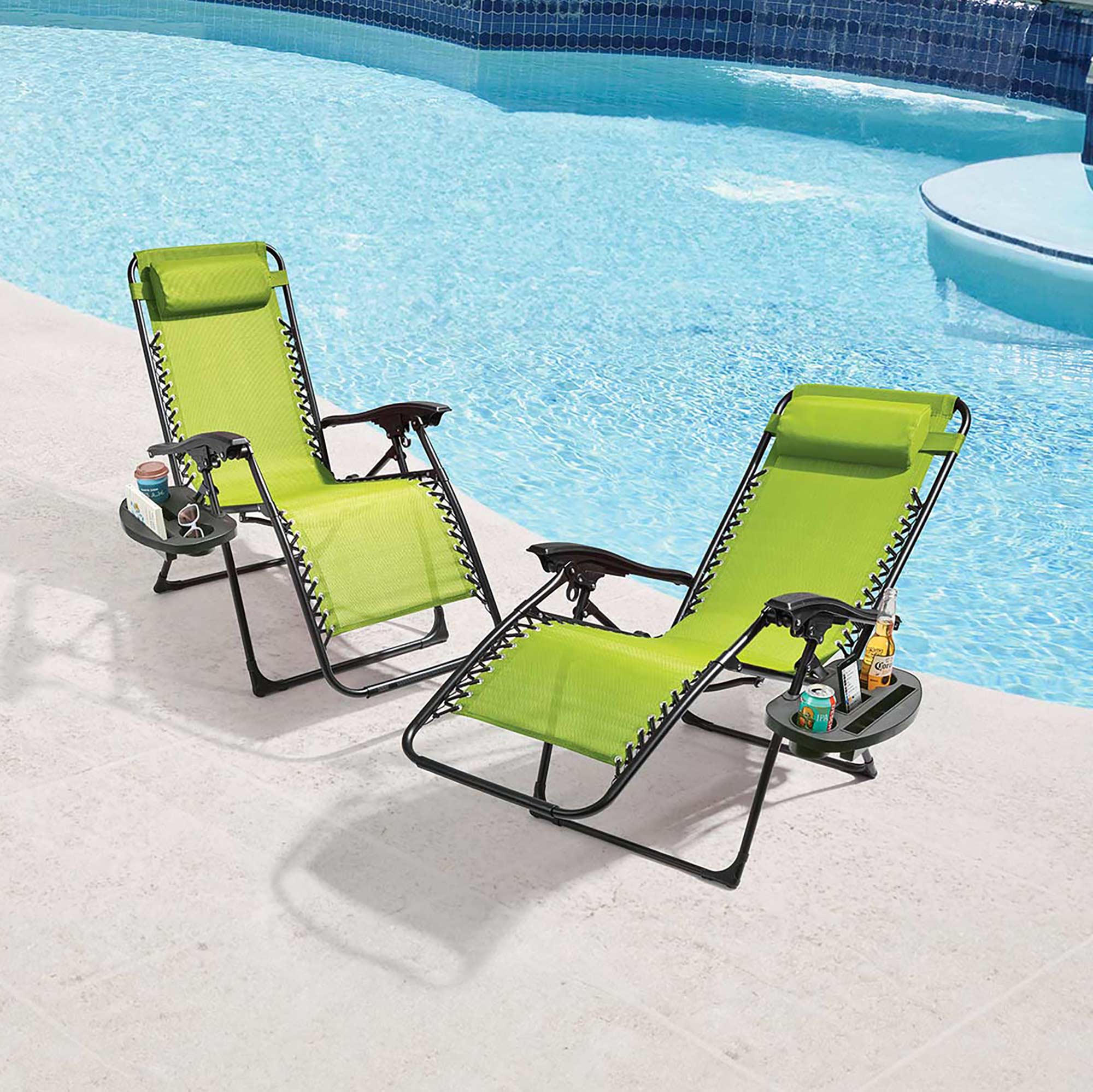 Outdoor Zero Gravity Chairs - 2 Pack