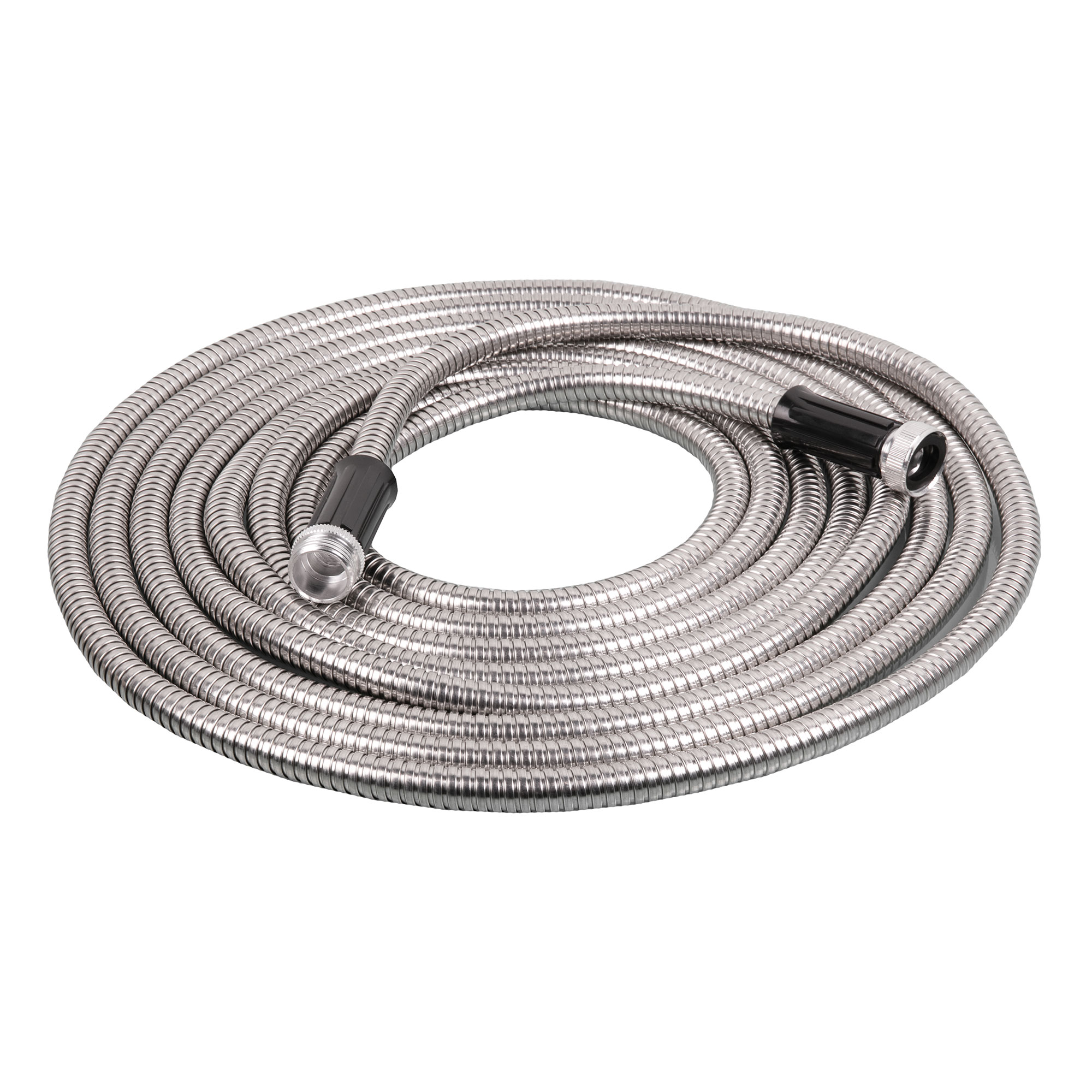 Tornado Tools 50' Stainless Steel Garden Hose with Nozzle